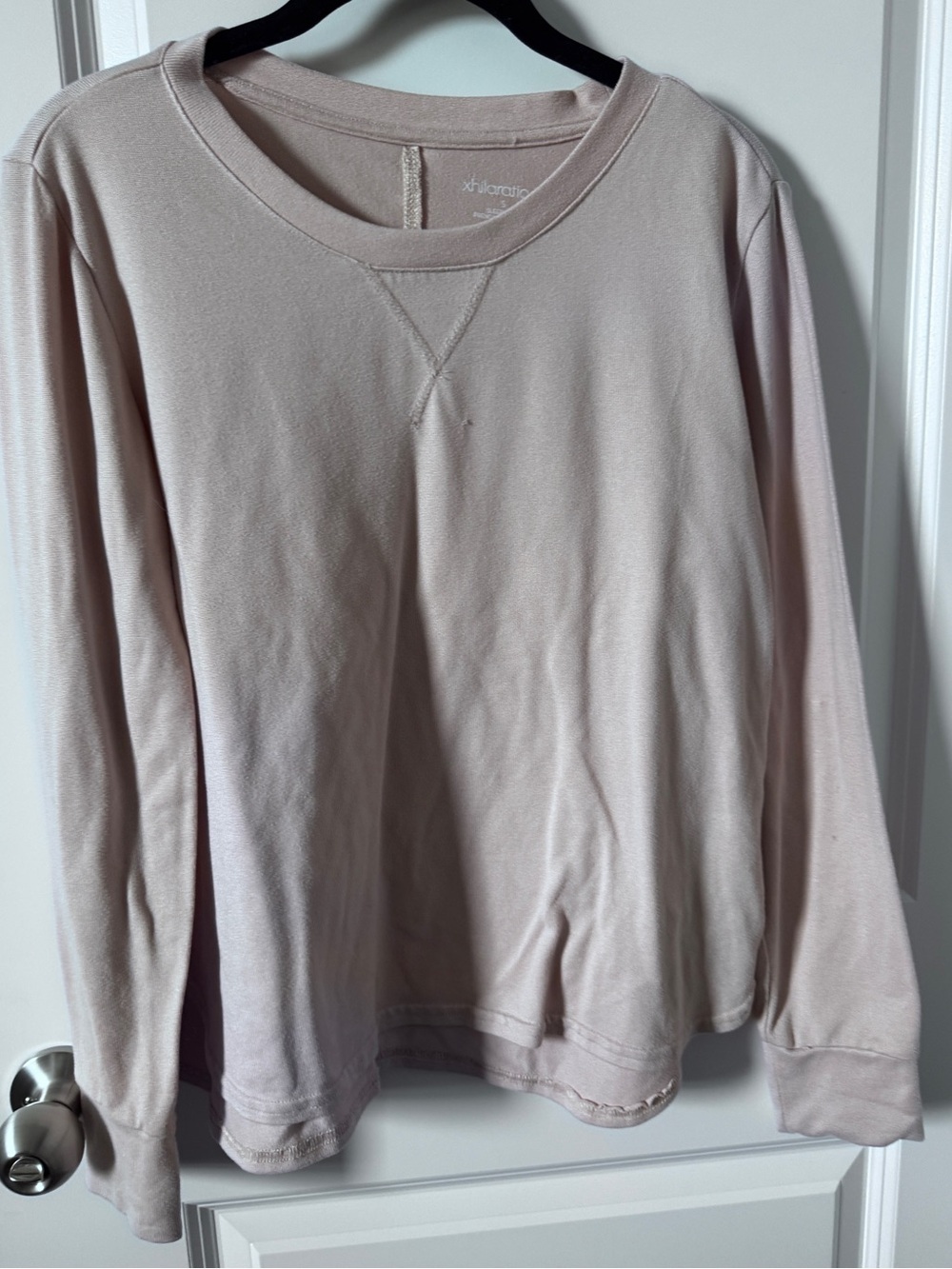 Xhilaration Women's Light Blush Crew Sweatshirt Sleepwear-Small
